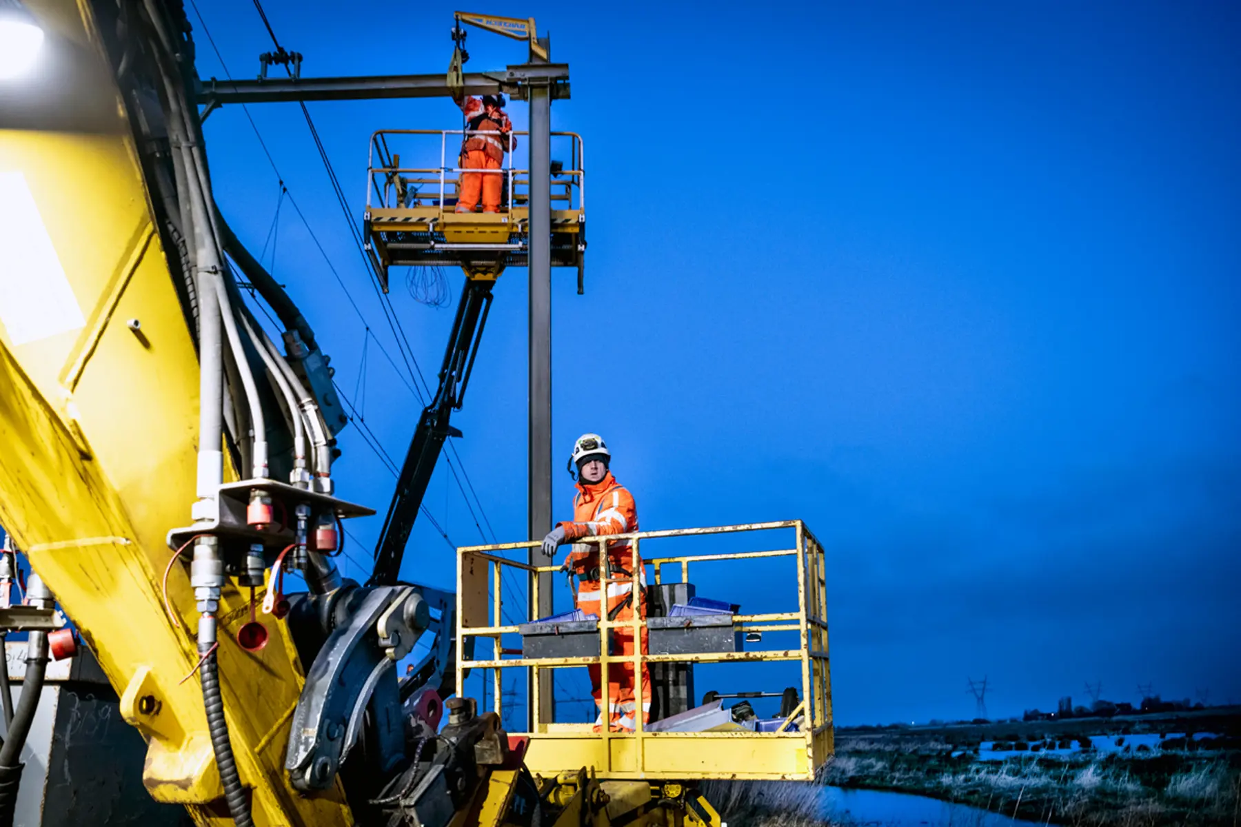 Bij het wisselen van de diensten gaat de werkkeet mee naar de inzetplaats.