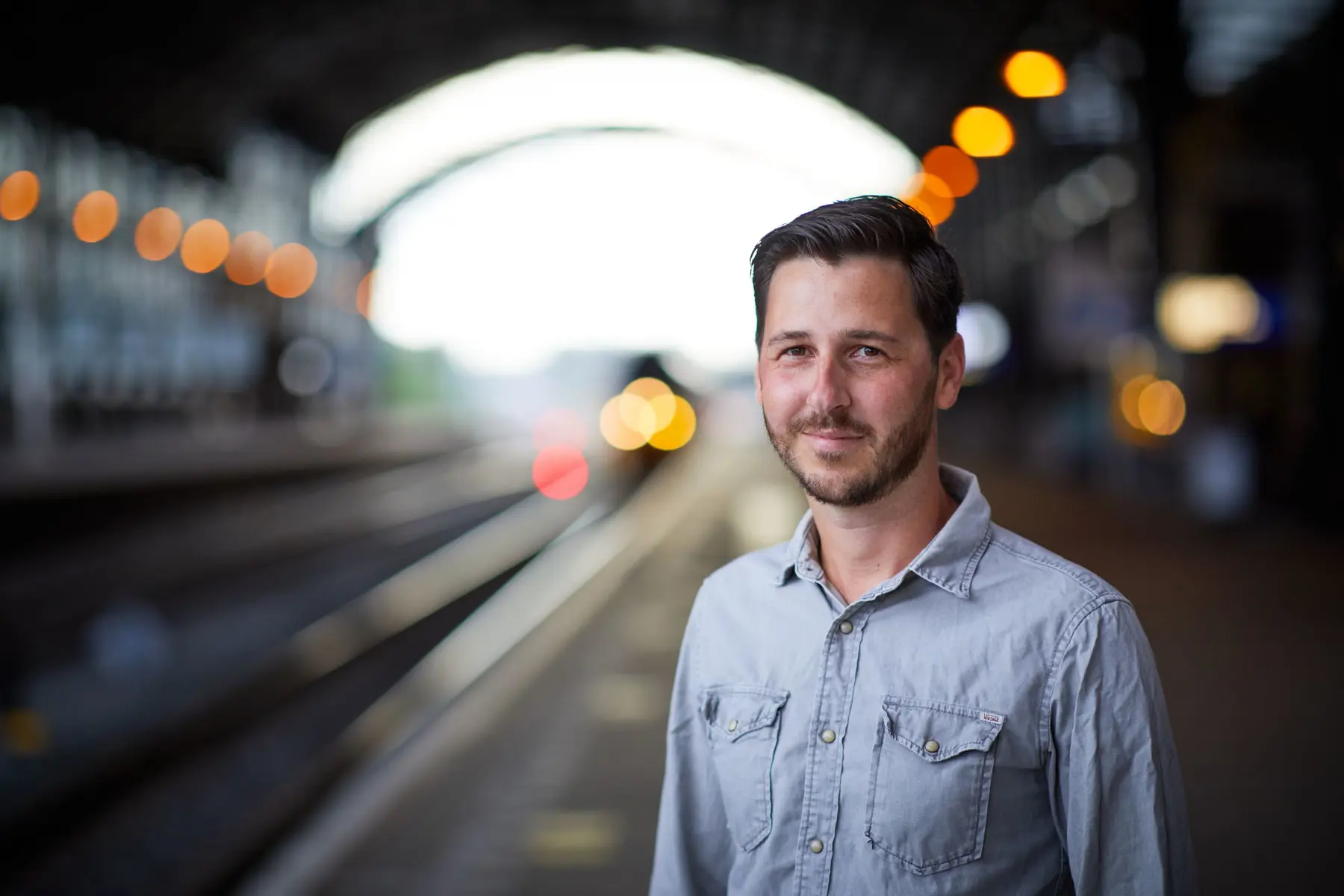 Andreas Toufexes van ProRail op station Haarlem