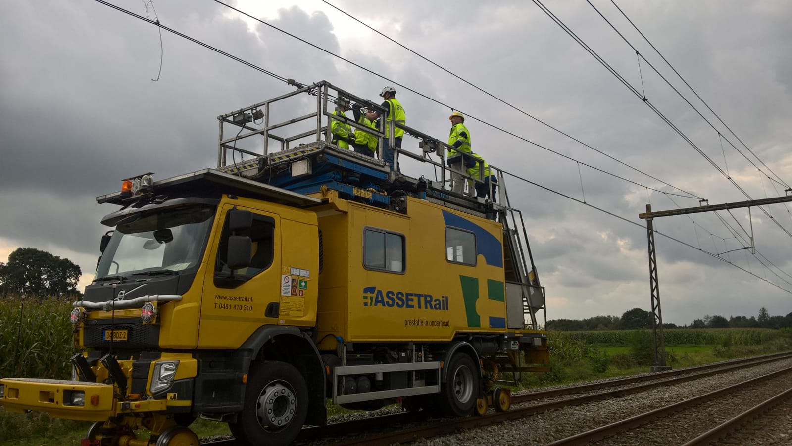 Reparatie Bovenleiding Bij Hoogeveen | ProRail