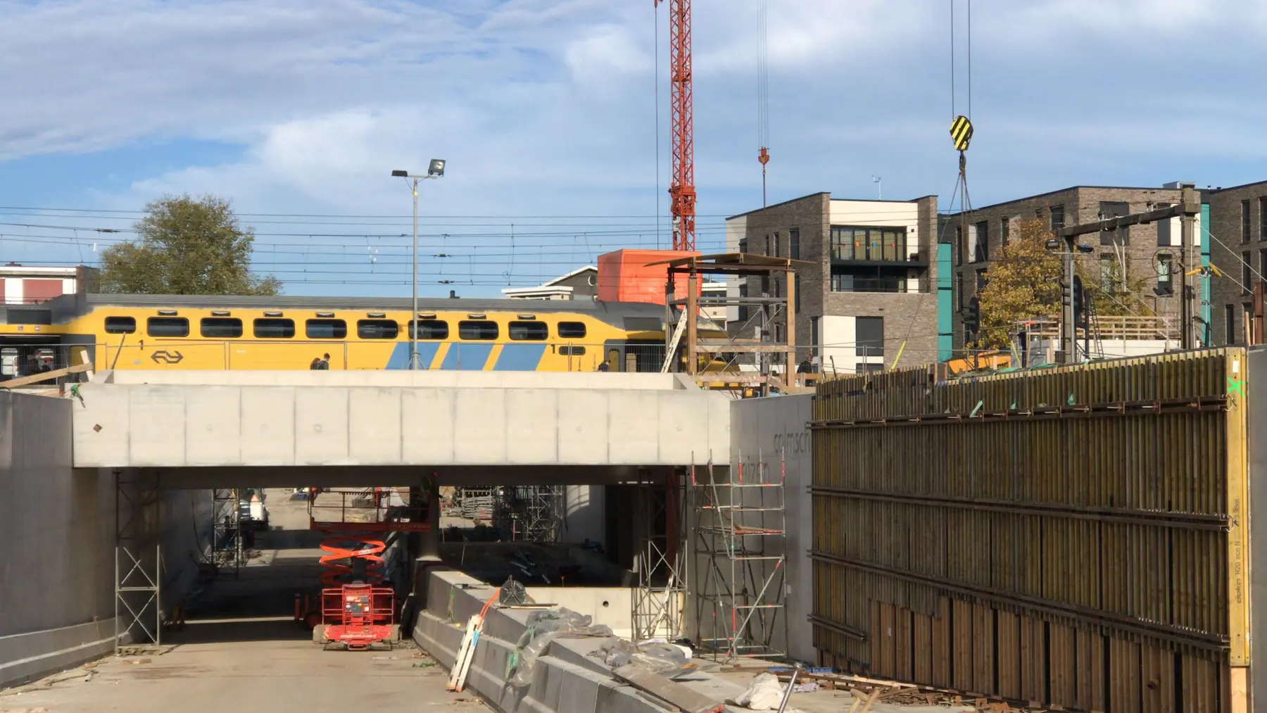 Overzicht van de tunnel.