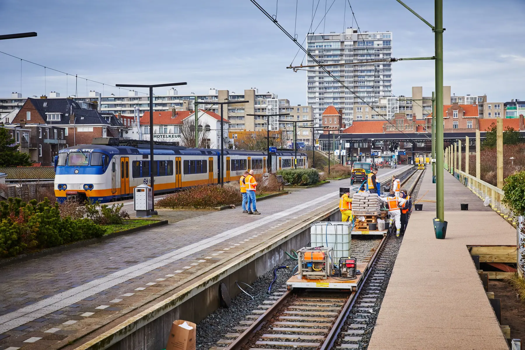 Werkzaamheden aan station Zandvoort aan Zee