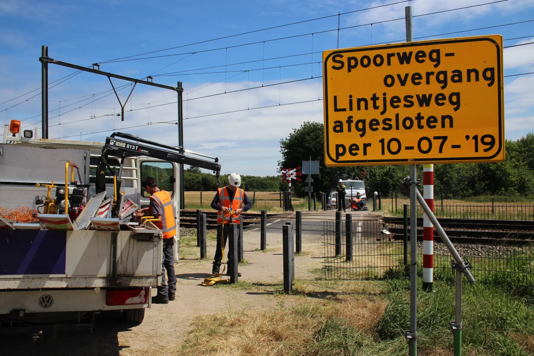 Afsluiting van de Lintjesweg in Geleen