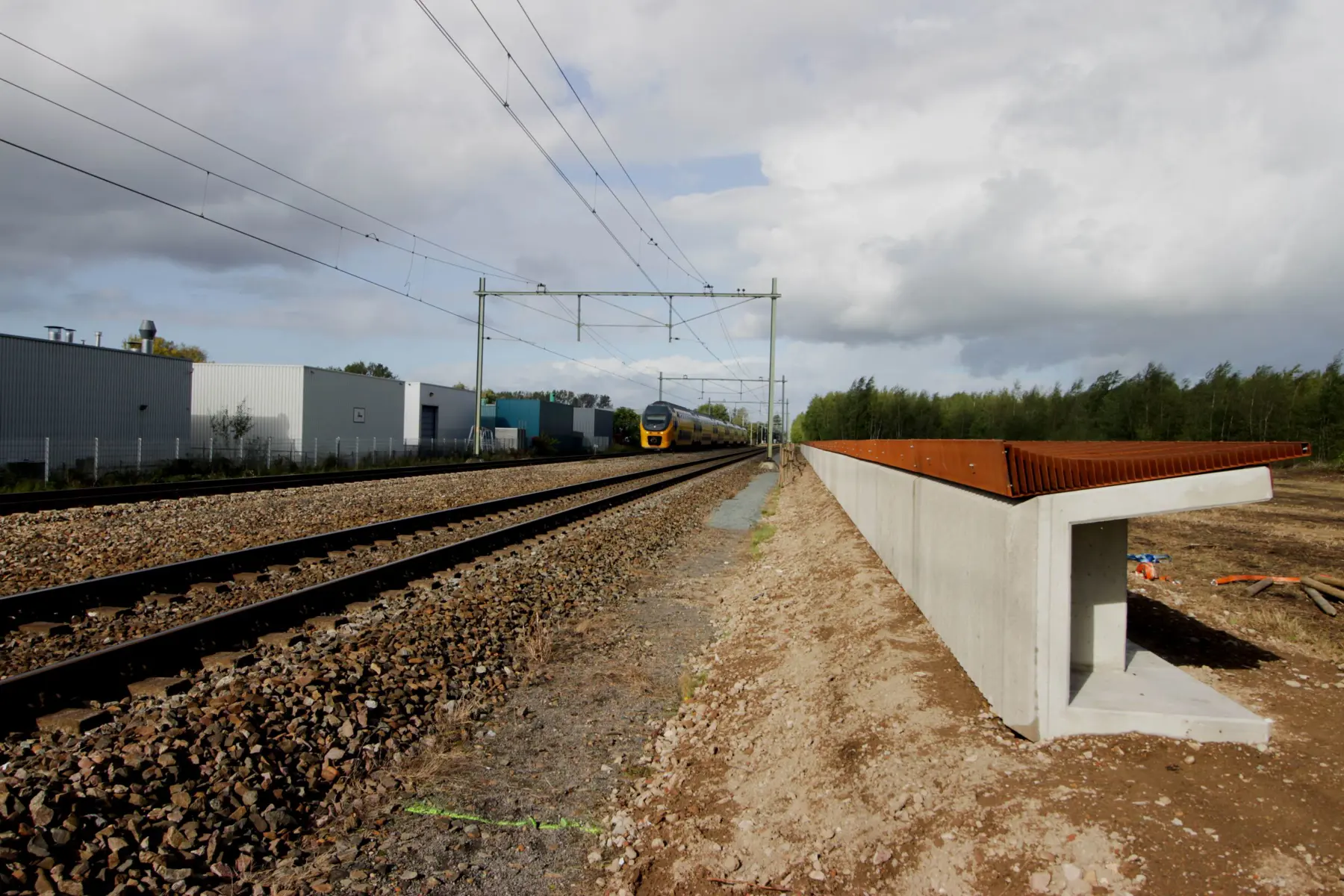 Het nieuwe geluidsscherm in Susteren