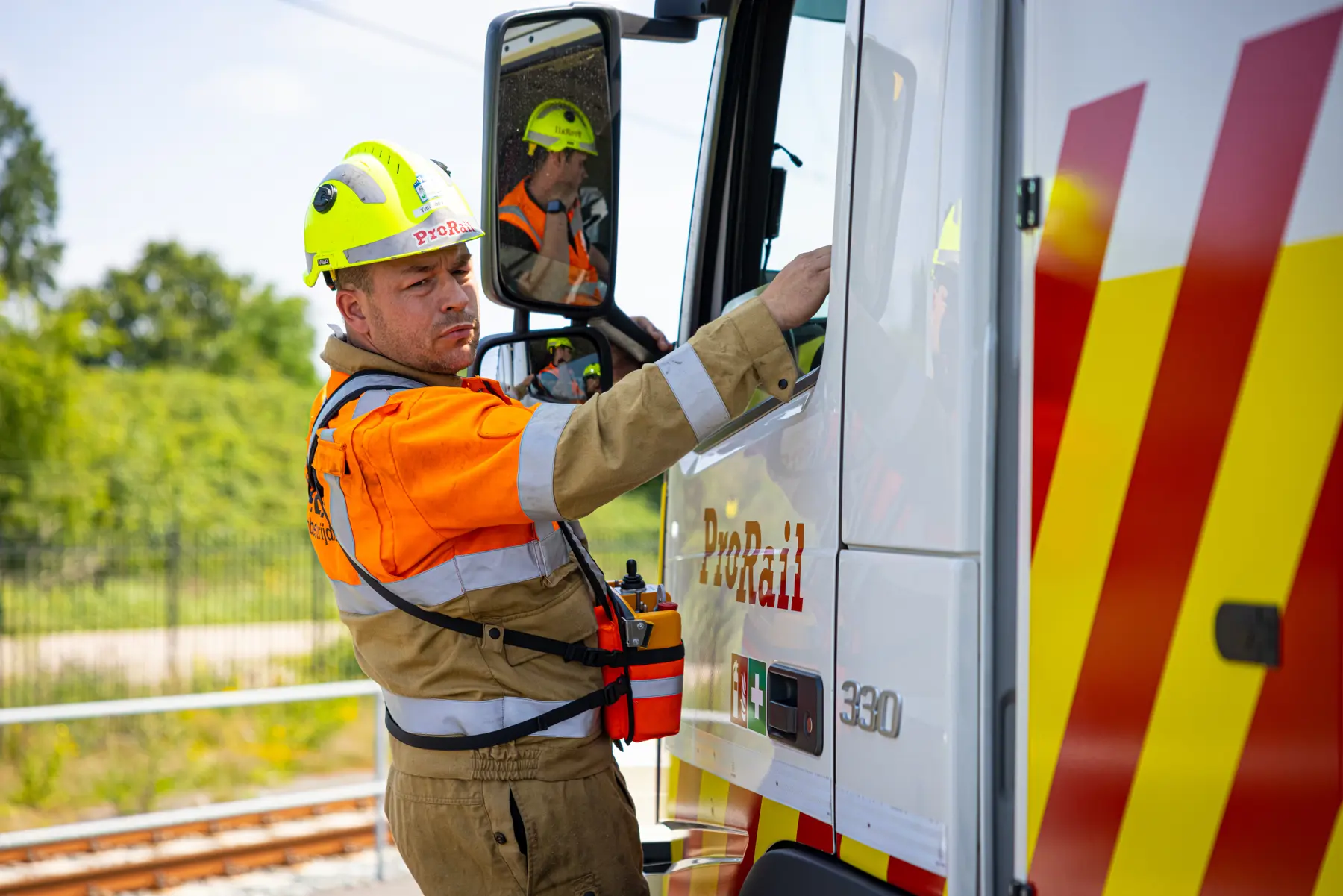 ProRail incidentenbestrijder (foto ter illustratie)