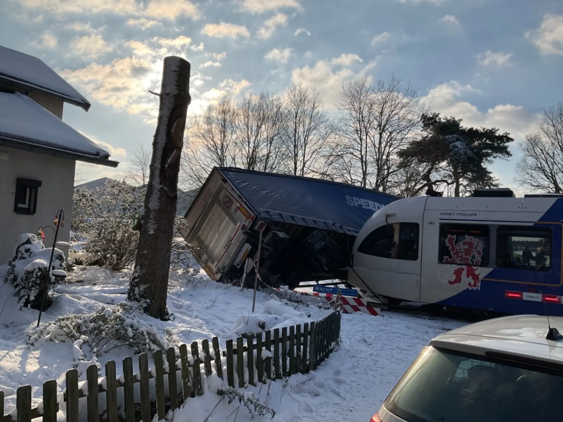 Ongeval op een overweg bij Grubbenvorst