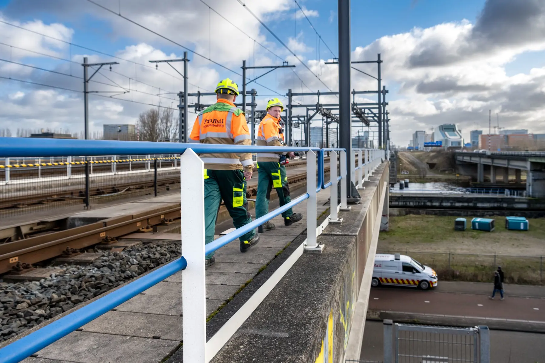 Incidentenbestrijders aan het werk