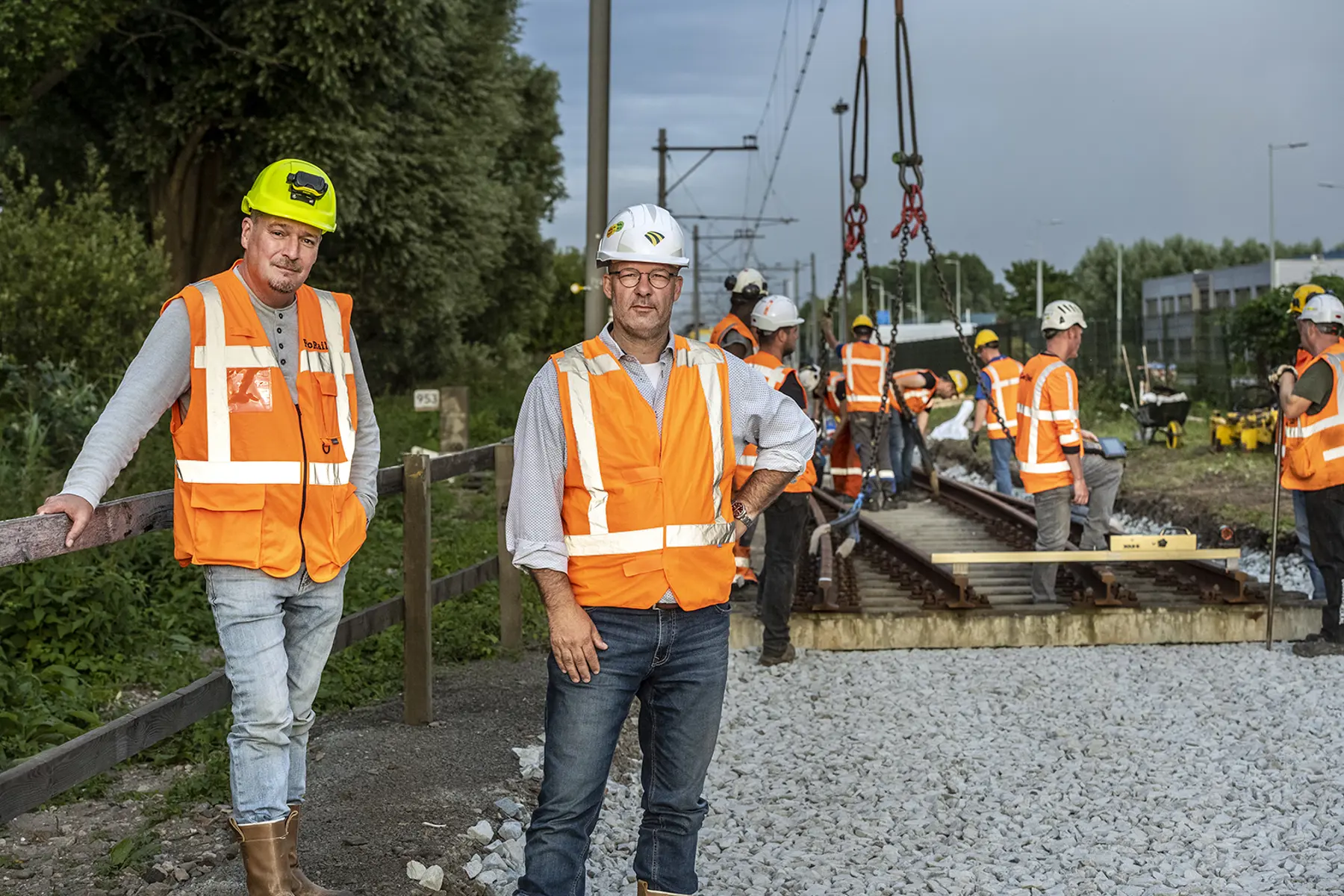 Rogé Verboom en Marco Kool in de Amsterdamse Westhaven