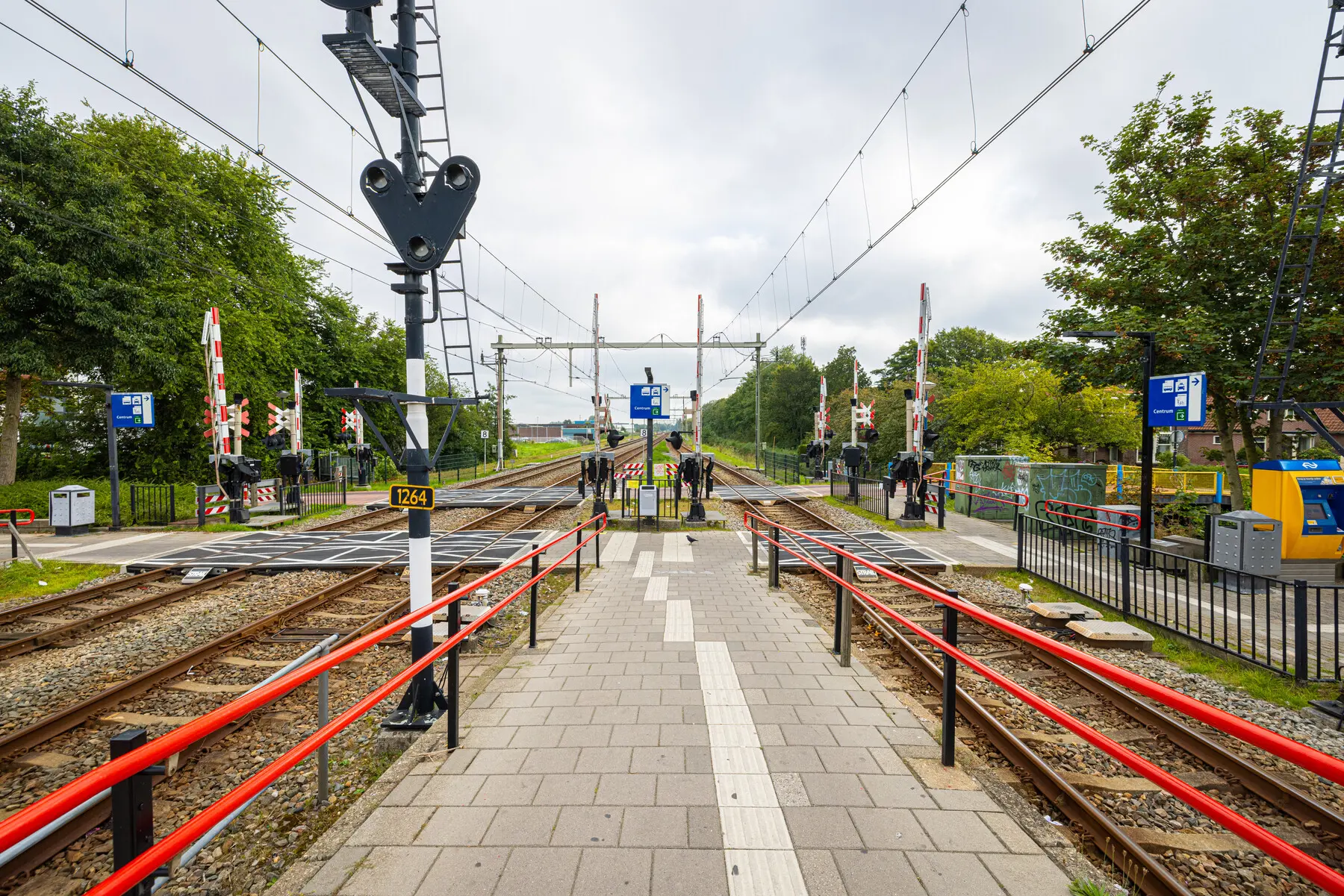 Rechts op de foto ligt nu nog spoor 3