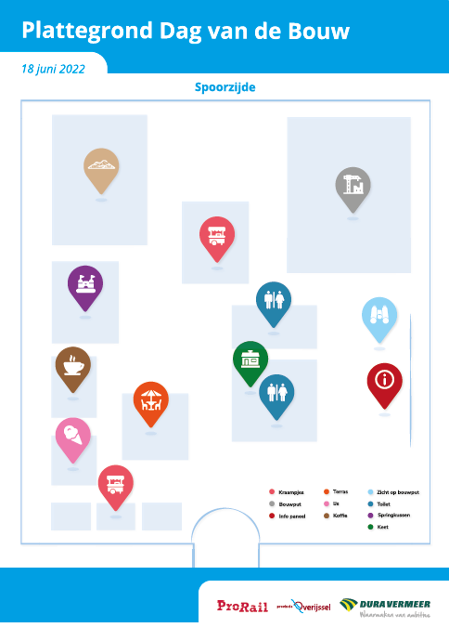 Plattegrond Dag van de bouw Zwolle Fietstunnel