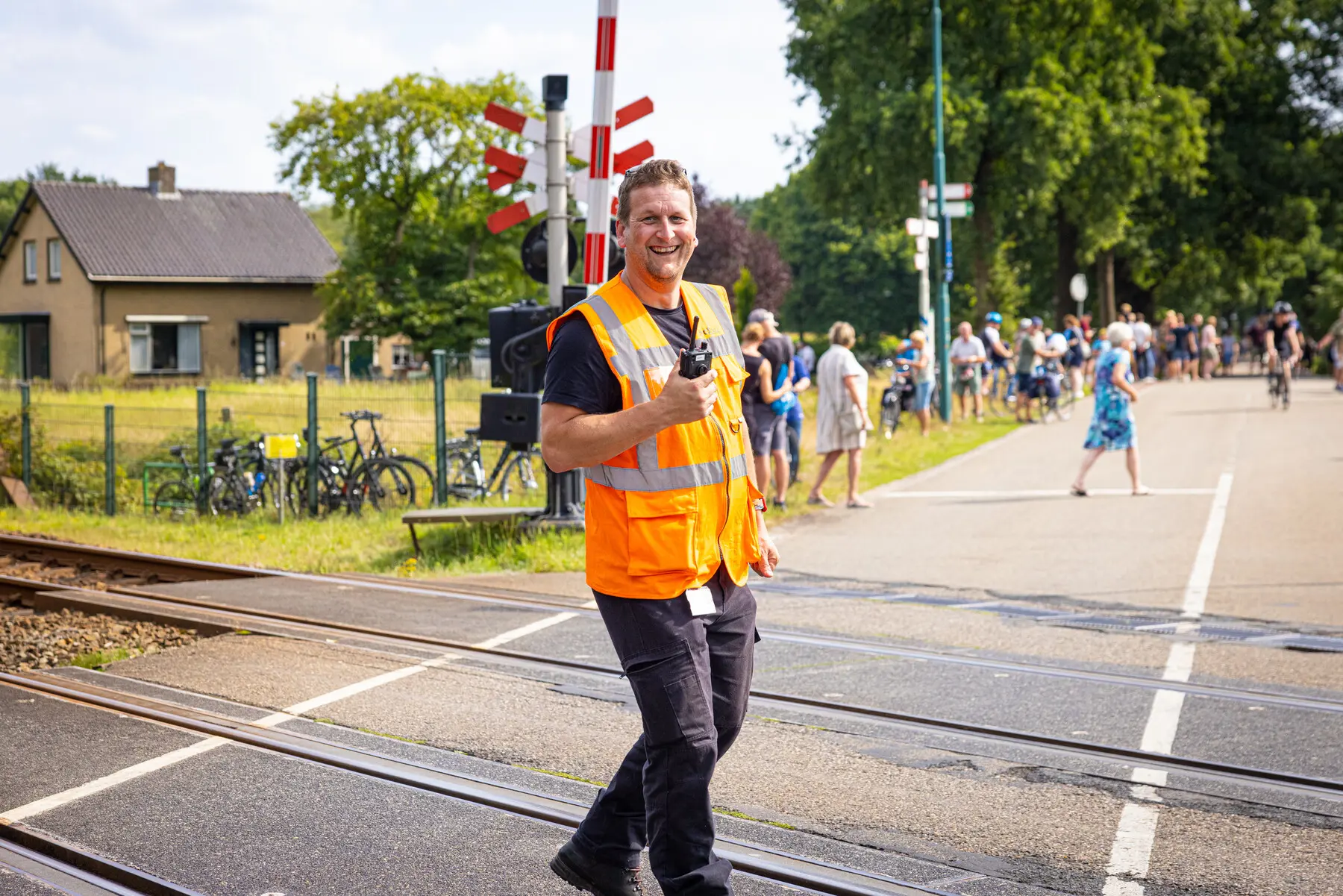 Er wordt extra goed opgelet bij overwegen tijdens de Vuelta